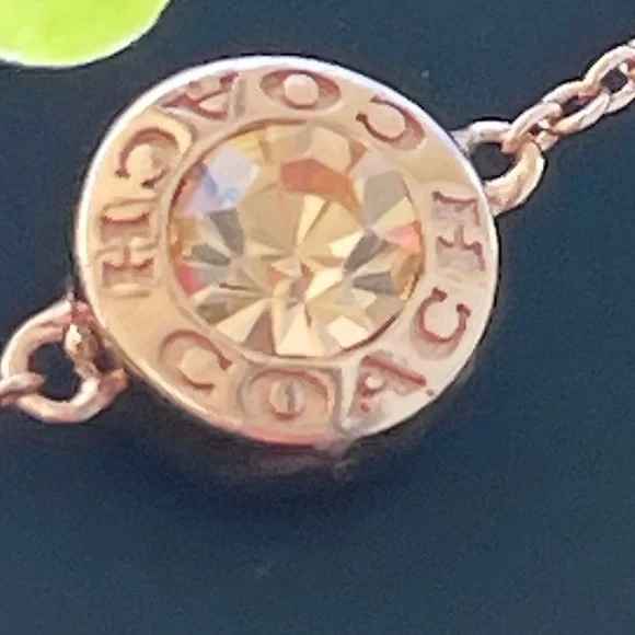 COACH Open Circle Slider Bracelet In Rose Gold - Picture 2 of 16